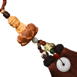 Maxbell Cars Rearview Mirror Pendant Door Automotive Window Buddha Hanging Ornament