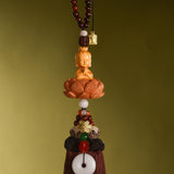 Maxbell Cars Rearview Mirror Pendant Door Automotive Window Buddha Hanging Ornament