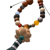 Maxbell Car Hanging Decoration Wood Car Rearview Mirror Charm Pendant for Party Green