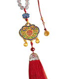 Maxbell Cars Rearview Mirror Pendant Enamel Charms Door Wall Window Hanging Ornament Red