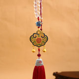 Maxbell Cars Rearview Mirror Pendant Enamel Charms Door Wall Window Hanging Ornament Red