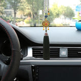 Maxbell Cars Rearview Mirror Pendant Enamel Charms Door Wall Window Hanging Ornament Deep Green