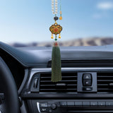 Maxbell Cars Rearview Mirror Pendant Enamel Charms Door Wall Window Hanging Ornament Green