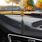 Maxbell Cars Rearview Mirror Pendant Enamel Charms Door Wall Window Hanging Ornament Green