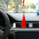 Maxbell Lotus Car Hanging Decor Car Mirror Hanging Accessories for Home Car Red