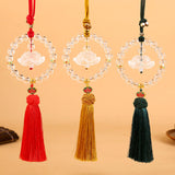 Maxbell Lotus Car Hanging Decor Car Mirror Hanging Accessories for Home Car Dark green