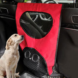 Maxbell Dog Car Net Barrier Car Divider Easy to Install Vehicle Travel Car Dog Fence red