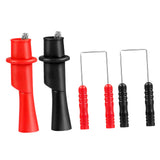 Maxbell 6Pcs Alligator Clips Brass Plated Multimeter Needle Point Back Probe Needles