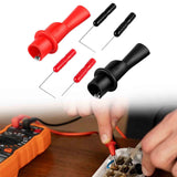 Maxbell 6Pcs Alligator Clips Brass Plated Multimeter Needle Point Back Probe Needles