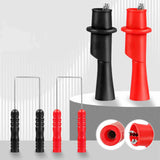 Maxbell 6Pcs Alligator Clips Brass Plated Multimeter Needle Point Back Probe Needles