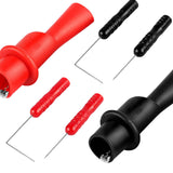 Maxbell 6Pcs Alligator Clips Brass Plated Multimeter Needle Point Back Probe Needles