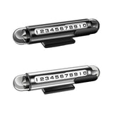 Maxbell Temporary Parking Number Plate Car Phone Number Plate for Buses Parking black