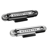 Maxbell Temporary Parking Number Plate Car Phone Number Plate for Buses Parking black