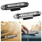 Maxbell Temporary Parking Number Plate Car Phone Number Plate for Buses Parking black