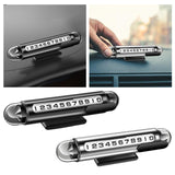 Maxbell Temporary Parking Number Plate Car Phone Number Plate for Buses Parking black