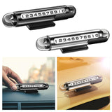 Maxbell Temporary Parking Number Plate Car Phone Number Plate for Buses Parking black