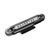 Maxbell Temporary Parking Number Plate Car Phone Number Plate for Buses Parking black