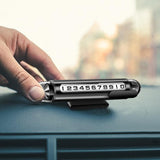 Maxbell Temporary Parking Number Plate Car Phone Number Plate for Buses Parking black