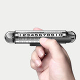 Maxbell Temporary Parking Number Plate Car Phone Number Plate for Buses Parking black