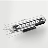 Maxbell Temporary Parking Number Plate Car Phone Number Plate for Buses Parking argent