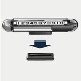 Maxbell Temporary Parking Number Plate Car Phone Number Plate for Buses Parking argent