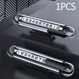 Maxbell Temporary Parking Number Plate Car Phone Number Plate for Buses Parking argent