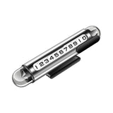 Maxbell Temporary Parking Number Plate Car Phone Number Plate for Buses Parking argent