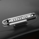 Maxbell Temporary Parking Number Plate Car Phone Number Plate for Buses Parking argent