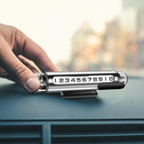 Maxbell Temporary Parking Number Plate Car Phone Number Plate for Buses Parking argent