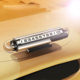 Maxbell Temporary Parking Number Plate Car Phone Number Plate for Buses Parking argent