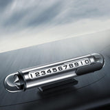 Maxbell Temporary Parking Number Plate Car Phone Number Plate for Buses Parking argent