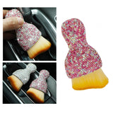 Maxbell Car Interior Detailing Brush Auto Interior Dust Brush for Sofa Keyboard Pink