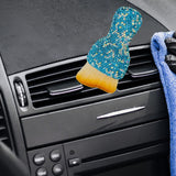 Maxbell Car Interior Detailing Brush Auto Interior Dust Brush for Sofa Keyboard Blue