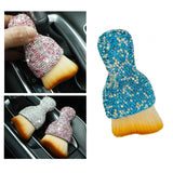 Maxbell Car Interior Detailing Brush Auto Interior Dust Brush for Sofa Keyboard Blue