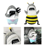 Maxbell Cute Car Tissue Box Holder Seat Back Soft Interior Decoration Cartoon Shark