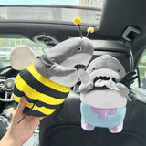Maxbell Cute Car Tissue Box Holder Seat Back Soft Interior Decoration Cartoon Shark