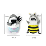 Maxbell Cute Car Tissue Box Holder Seat Back Soft Interior Decoration Cartoon Shark