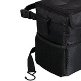 Maxbell Car Trash Can Leakproof Portable with Lid Trash Bin for Suvs Trucks Van Black