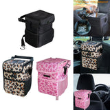 Maxbell Car Trash Can Leakproof Portable with Lid Trash Bin for Suvs Trucks Van Black