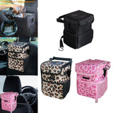 Maxbell Car Trash Can Leakproof Portable with Lid Trash Bin for Suvs Trucks Van Black