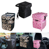 Maxbell Car Trash Can Leakproof Portable with Lid Trash Bin for Suvs Trucks Van Black
