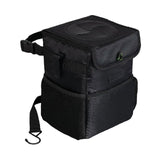 Maxbell Car Trash Can Leakproof Portable with Lid Trash Bin for Suvs Trucks Van Black