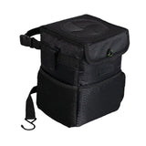 Maxbell Car Trash Can Leakproof Portable with Lid Trash Bin for Suvs Trucks Van Black