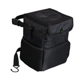 Maxbell Car Trash Can Leakproof Portable with Lid Trash Bin for Suvs Trucks Van Black