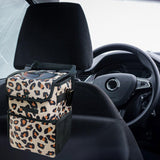 Maxbell Car Trash Can Leakproof Portable with Lid Trash Bin for Suvs Trucks Van Yellow