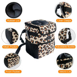 Maxbell Car Trash Can Leakproof Portable with Lid Trash Bin for Suvs Trucks Van Yellow