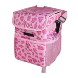 Maxbell Car Trash Can Leakproof Portable with Lid Trash Bin for Suvs Trucks Van Pink