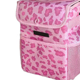 Maxbell Car Trash Can Leakproof Portable with Lid Trash Bin for Suvs Trucks Van Pink