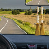 Maxbell Car Rearview Mirror Pendant Feng Shui Charm Gift Easy Installation Dangling