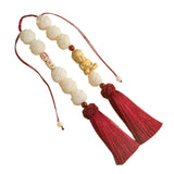 Maxbell Car Rearview Mirror Pendant Feng Shui Charm Gift Easy Installation Dangling